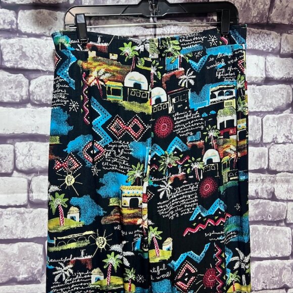 Chico's Travelers Multicolored Crop Pants Size XL - Picture 6 of 8